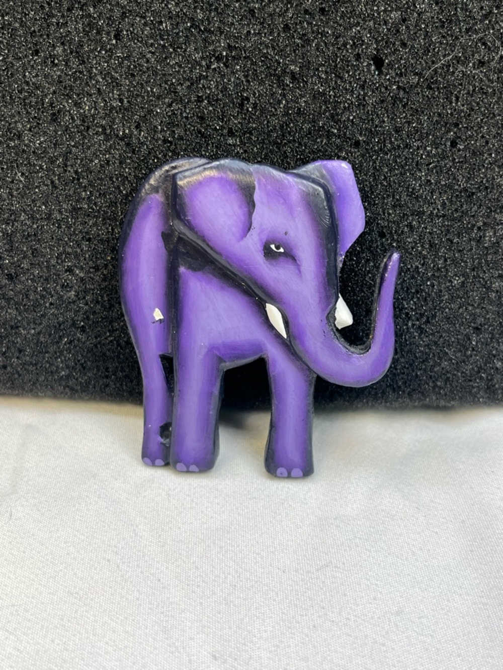 Vintage signed Purple Elephant Pin early 90s